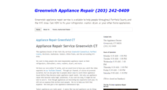 Desktop Screenshot of greenwichappliancerepairservice.com